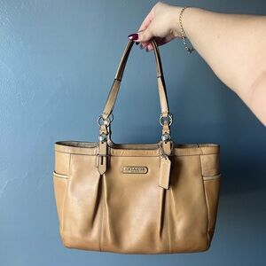 Coach Tan Leather Tote